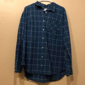 Dark blue denim shirt